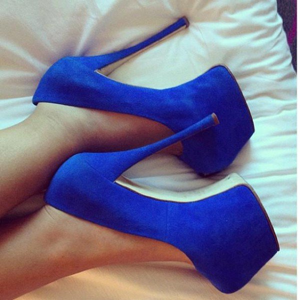 asos blue shoes