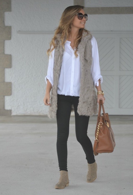 23 Cool Fur Vests For A Chilly Weather
