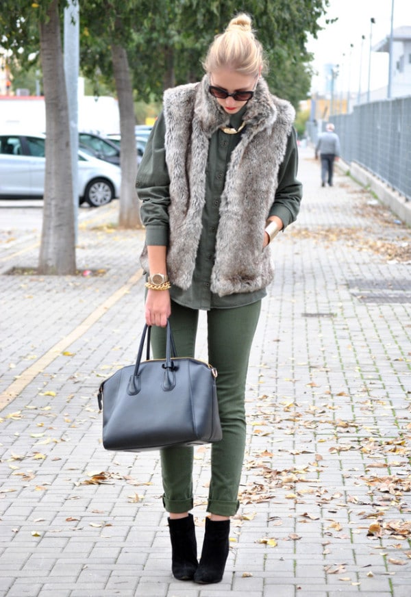 23 Cool Fur Vests For A Chilly Weather