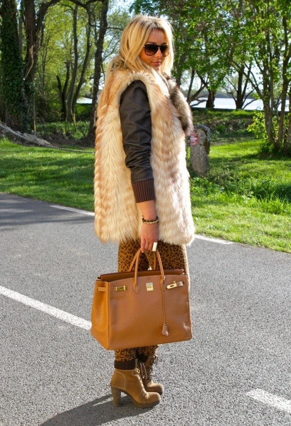 23 Cool Fur Vests For A Chilly Weather