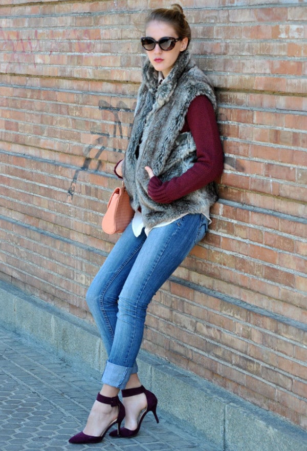 23 Cool Fur Vests For A Chilly Weather