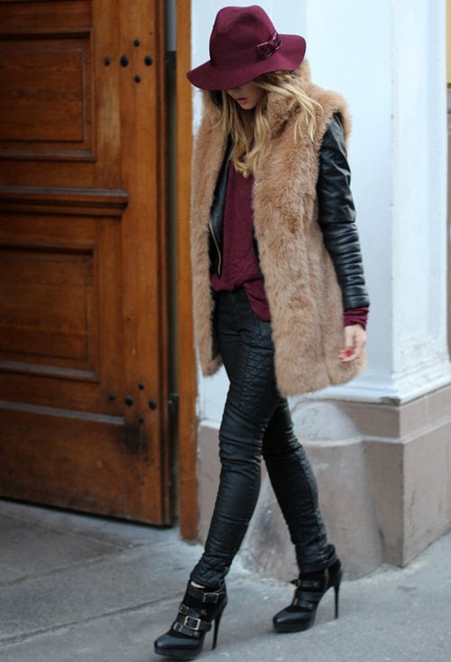 23 Cool Fur Vests For A Chilly Weather