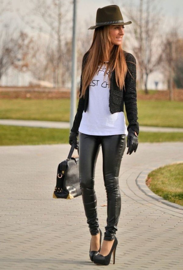20 Women Leather Pants-Trend For This Season - ALL FOR FASHION DESIGN