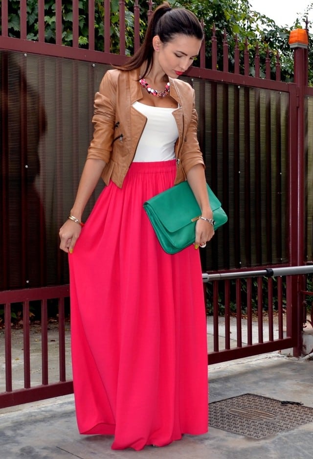 maxi skirt with halter top