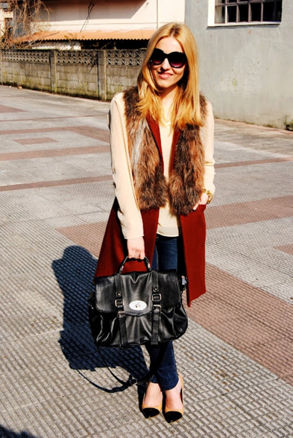 15 Winter Fashion Trend: Fur Vest - ALL FOR FASHION DESIGN