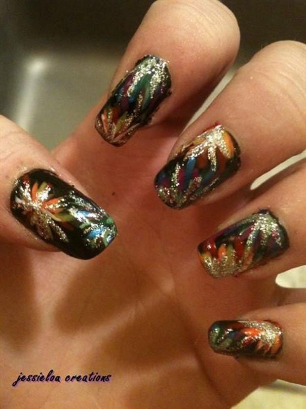 26 New Year's Eve Brilliant Nail Art Designs - ALL FOR FASHION DESIGN