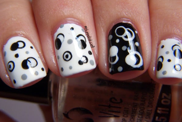 20 Black and White Nails To Copy