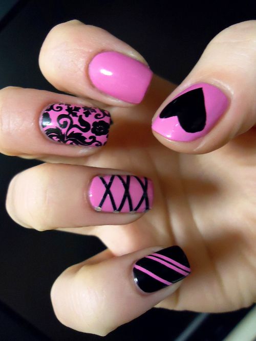 16 Sweet and Lovely Valentines Day Nail Art Design Ideas