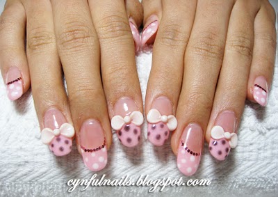 Fancy Nail Art Designs With Ties
