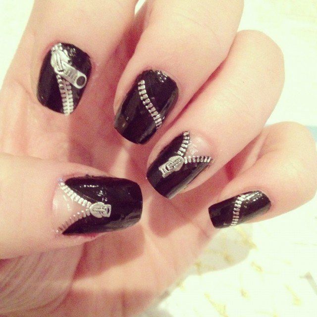 Top 25 Zipper Nail Art Designs ALL FOR FASHION DESIGN