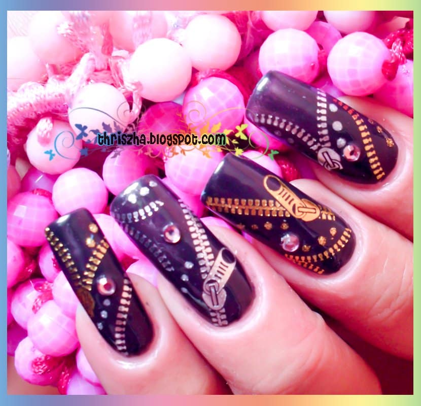 Top 25 Zipper Nail Art Designs ALL FOR FASHION DESIGN