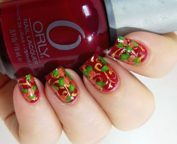 25 Amazing Flower Nail Art Design Ideas