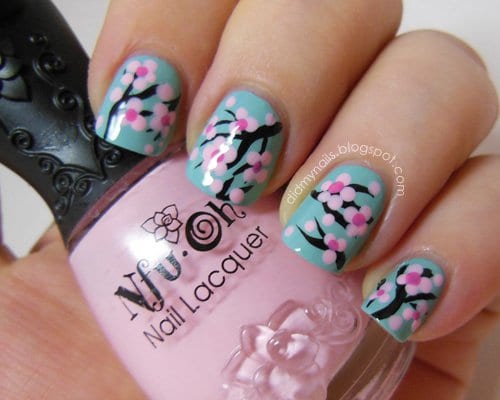 25 Amazing Flower Nail Art Design Ideas - ALL FOR FASHION DESIGN