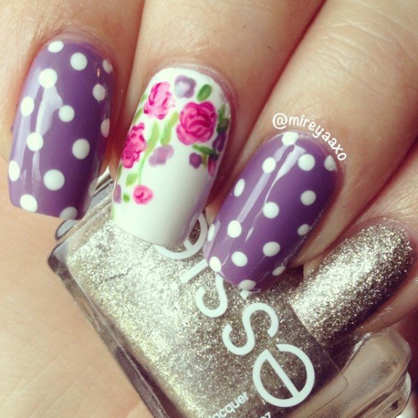 25 Amazing Flower Nail Art Design Ideas