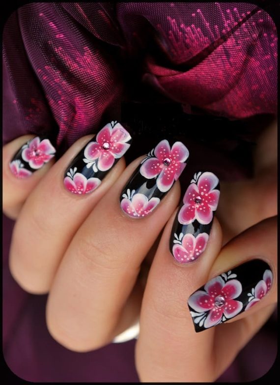 25 Amazing Flower Nail Art Designs - ALL FOR FASHION DESIGN