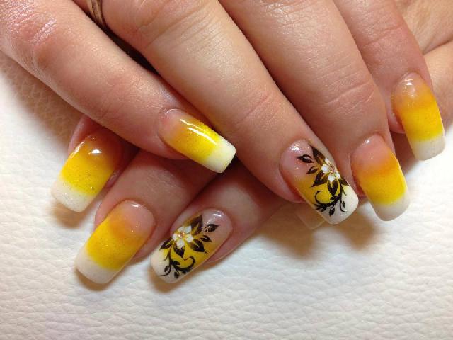 COOL YELLOW ACRYLIC NAIL DESIGN IDEAS - ALL FOR FASHION DESIGN