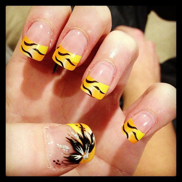 COOL YELLOW ACRYLIC NAIL DESIGN IDEAS - ALL FOR FASHION DESIGN