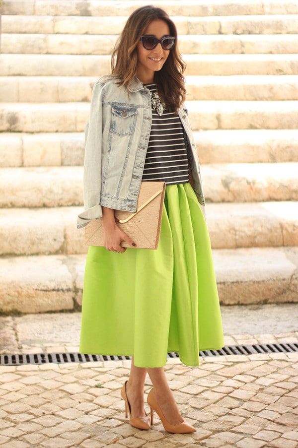 New Trend For This Spring - Midi Skirt - ALL FOR FASHION DESIGN