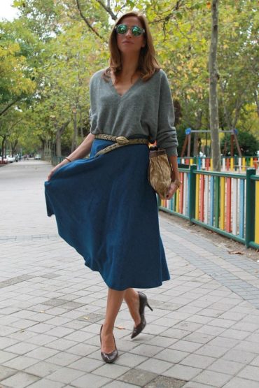 New Trend For This Spring - Midi Skirt - ALL FOR FASHION DESIGN