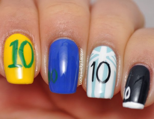 Nail Designs In The Spirit Of World Cup