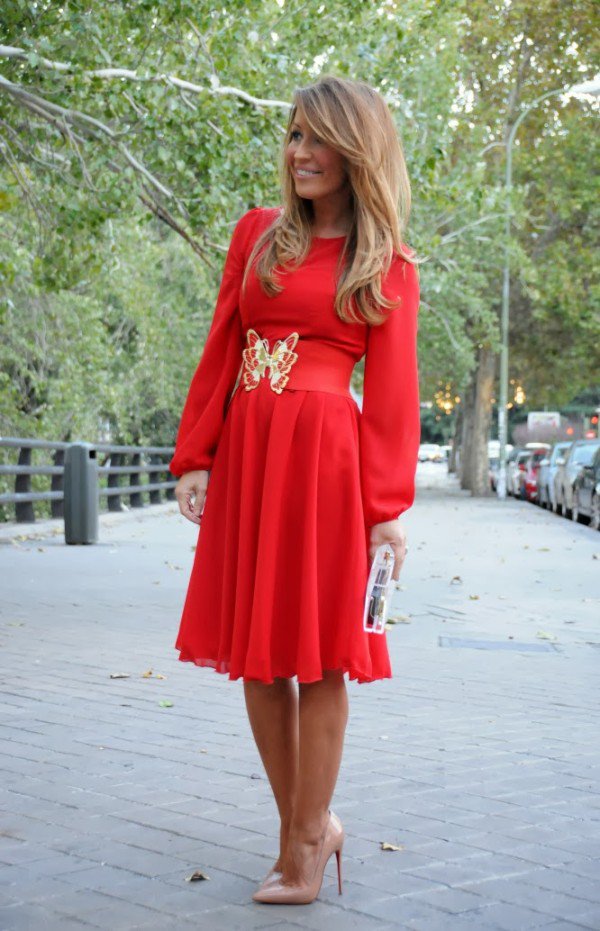 BRILLIANT RED DRESSES   ALWAYS TRENDY
