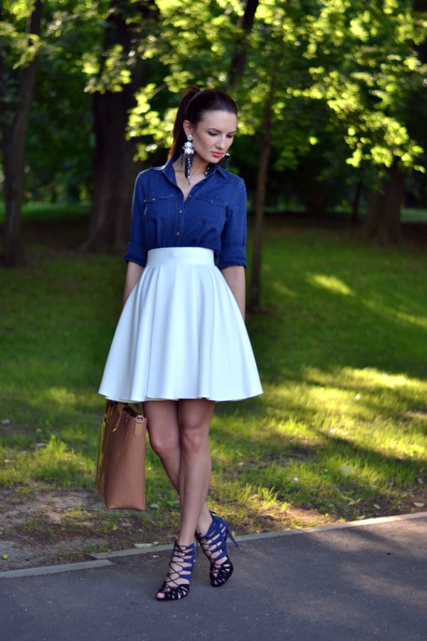 White skirts trend for this summer