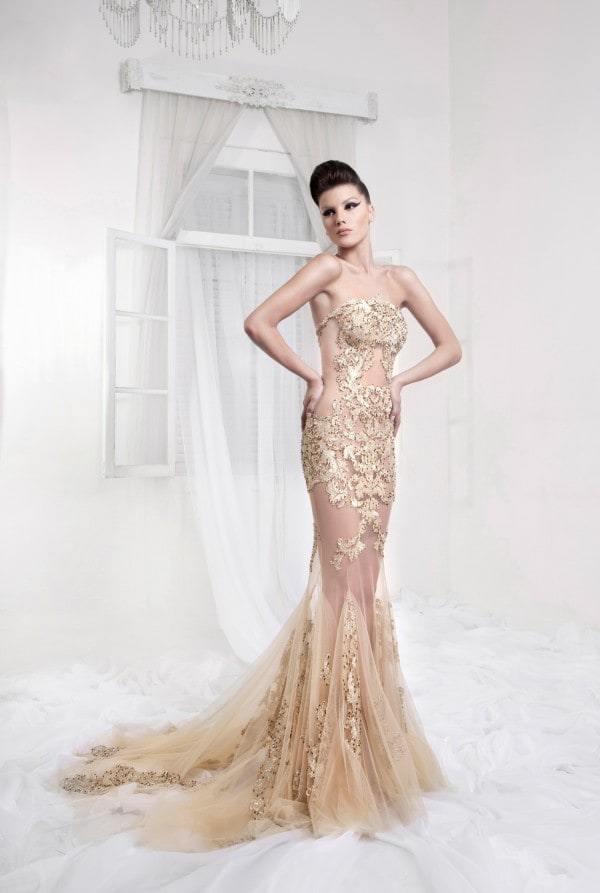 SLEEK AND MODERN EVENING DRESSES FROM TAREK SINNO FOR THIS FALL