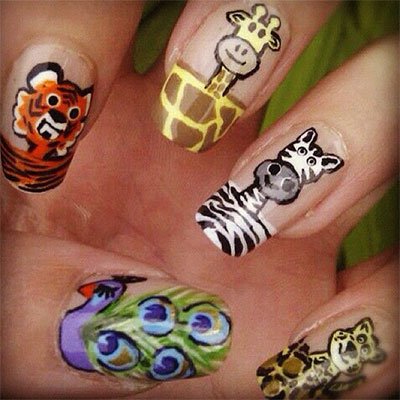 Zoo Animal Nail Art Designs To Try