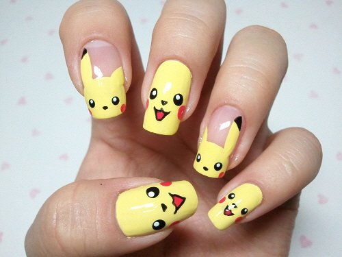 Easy And Simple Zoo Animals Nail Art Designs