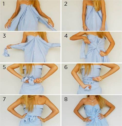 How To Make a Beautiful Dress From Simple T- Shirt