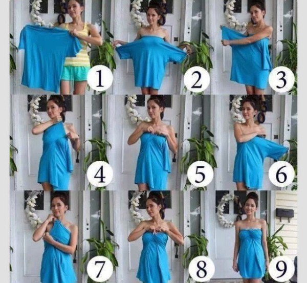 DIY A Dress Out Of A T shirt