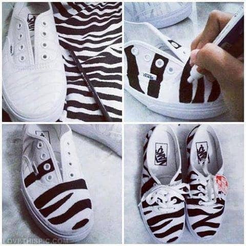 20 DIY Sneakers Makeover Ideas