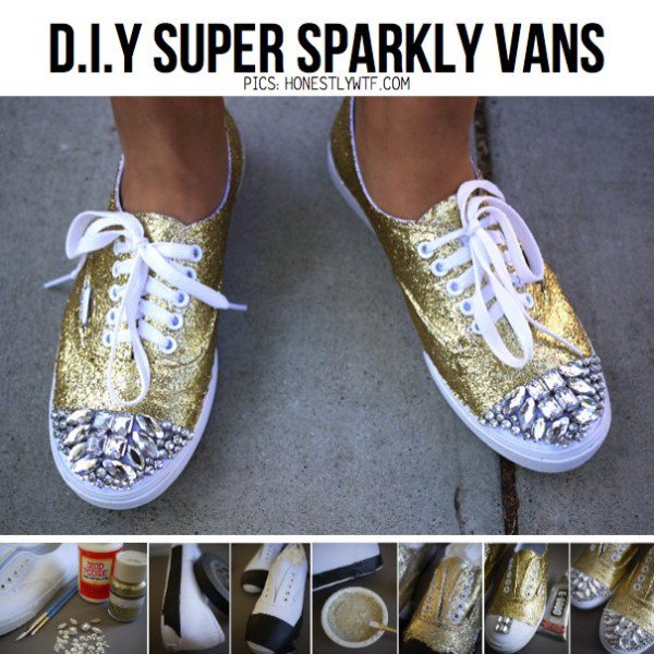 20 DIY Sneakers Makeover Ideas