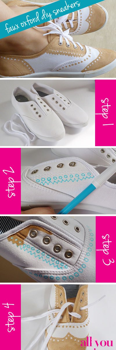 20 DIY Sneakers Makeover Ideas