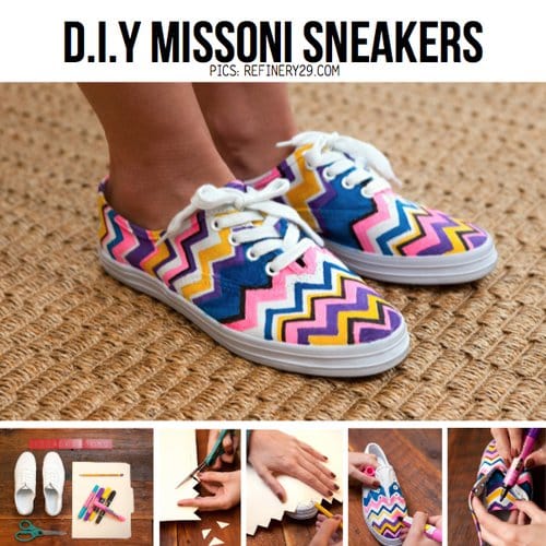 20 DIY Sneakers Makeover Ideas