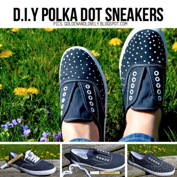 20 DIY Sneakers Makeover Ideas