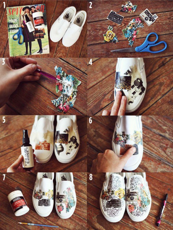 20 Amazing DIY Sneakers Makeover Ideas