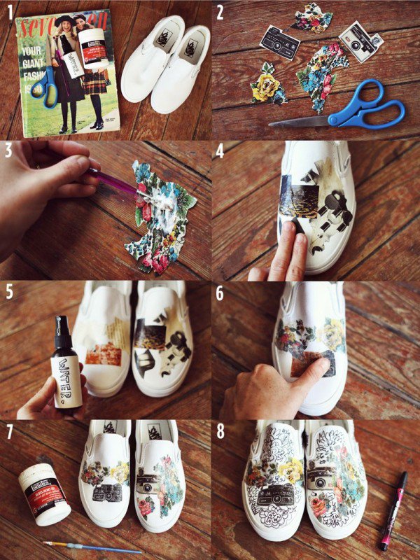 20 DIY Sneakers Makeover Ideas