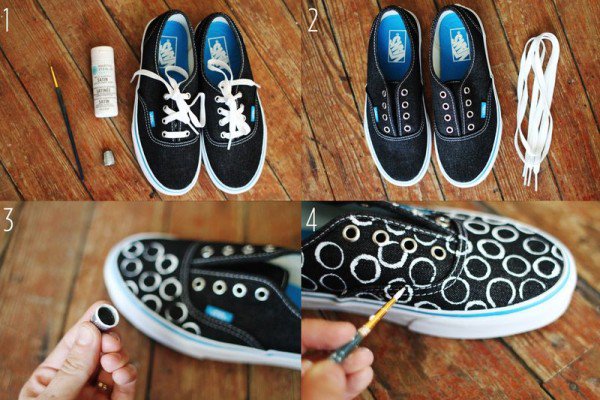 20 DIY Sneakers Makeover Ideas