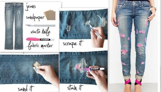 10 Cool DIY Denim Jeans Project - ALL FOR FASHION DESIGN