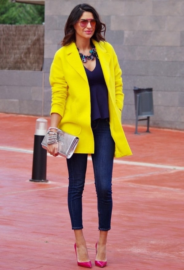 How To Style Bright Colored Coat