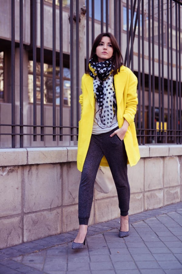 How To Style Bright Colored Coat