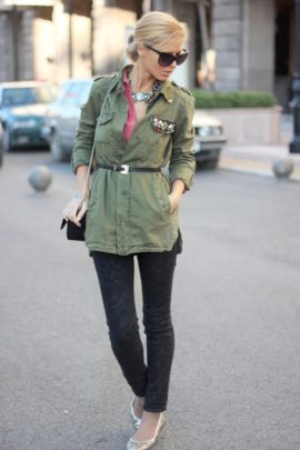 An Army Green Jacket Styling Guide - ALL FOR FASHION DESIGN