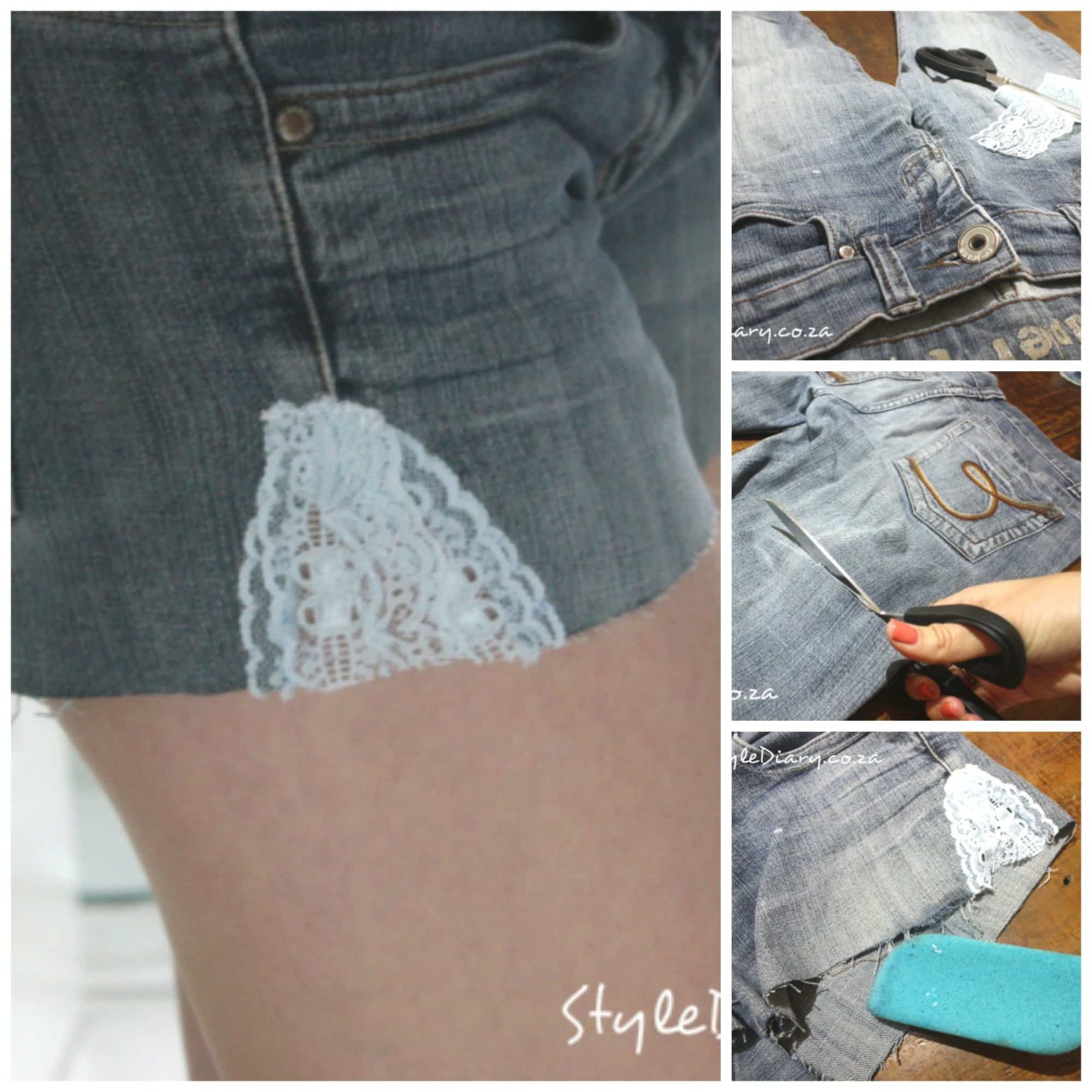 12 Awesome DIY Ways To Refresh Your Denim Fashion Pieces With Lace ...
