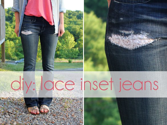 12 Awesome DIY Ways To Refresh Your Denim Fashion Pieces With Lace