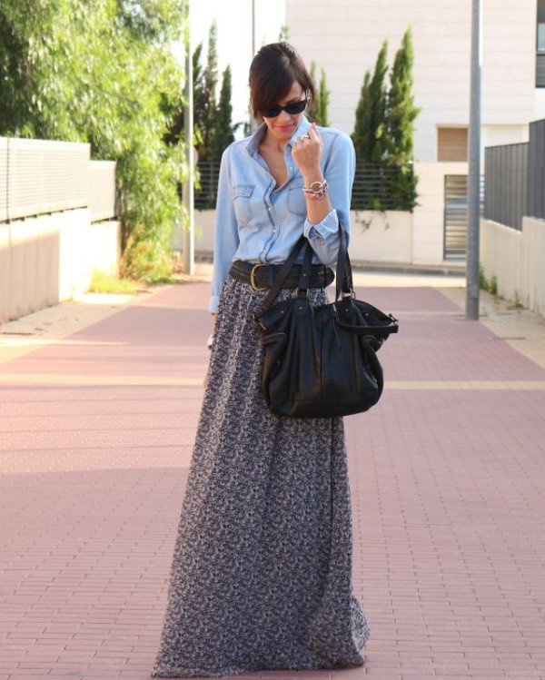 How To Wear Maxi Skirt During Fall - ALL FOR FASHION DESIGN