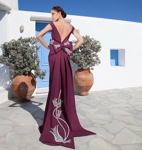 Spectacular collection of evening Dresses by Tarik Ediz inspired Mykonos