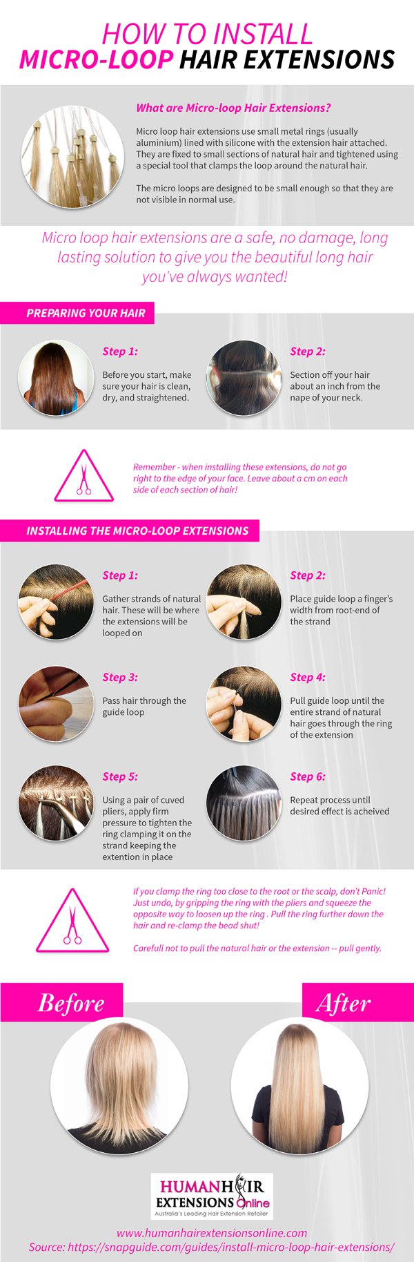 How To Instal Micro   Loop Hair Extension