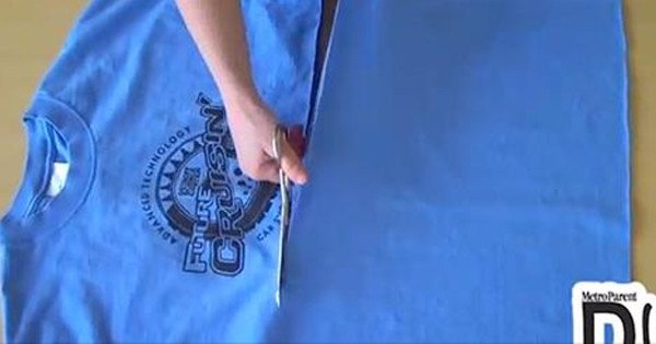 She Cuts An Old T Shirt. The End Result? So Adorable