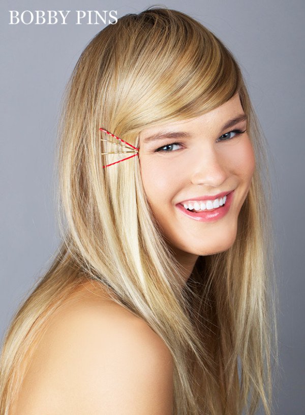 14 Fantastic And Easy Hairstyles You Can Create With Colored Bobby Pins